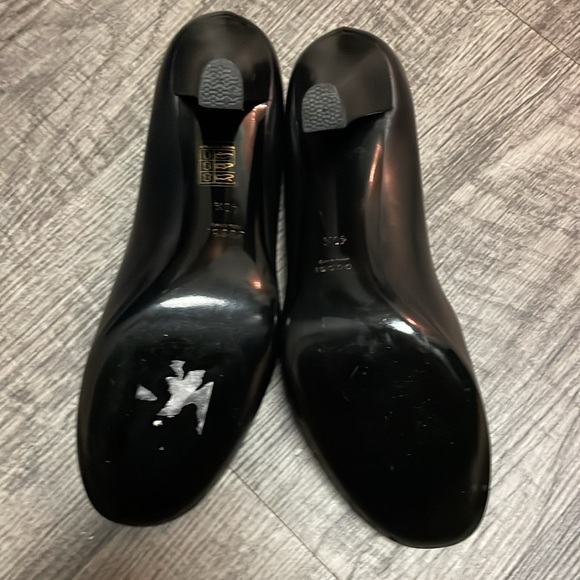 Gucci Women’s Leather Round Toe Black heel Black size 40 1/2 - Picture 10 of 15